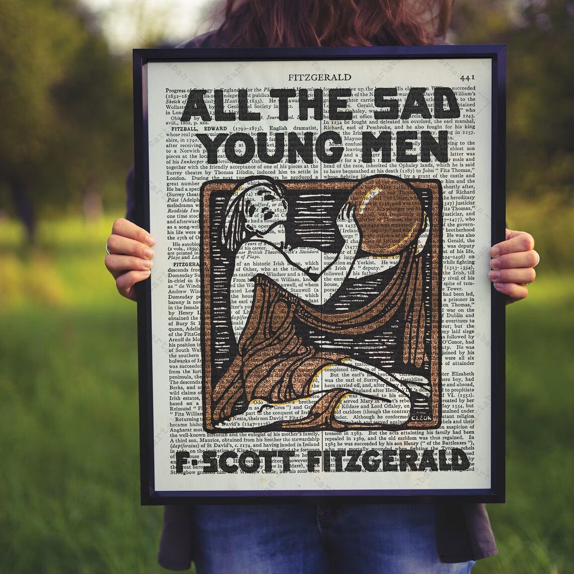 F Scott Fitzgerald All The Sad Young Men Mermaid Book Page Art Print - Image 4