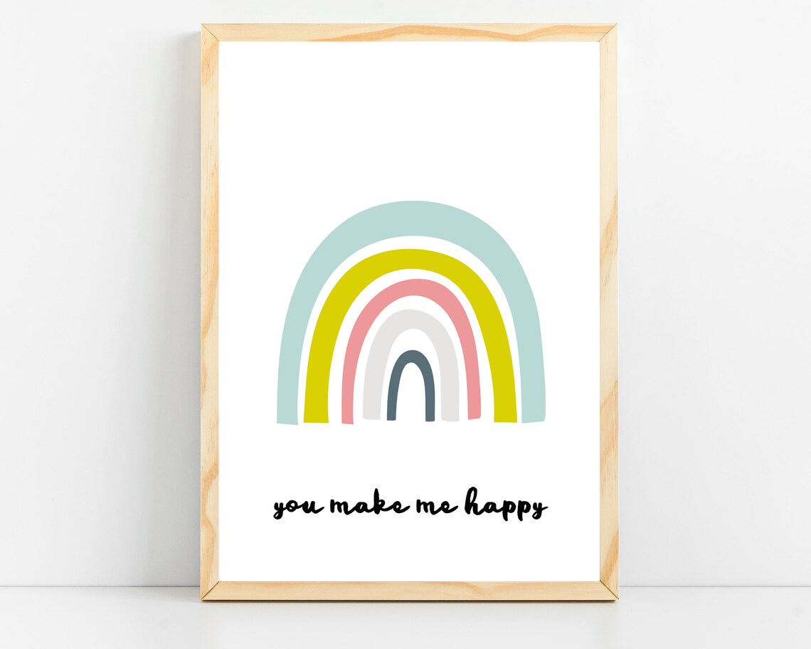 Rainbow Print Nursery Decor, Girls Bedroom Art Print - Image 4