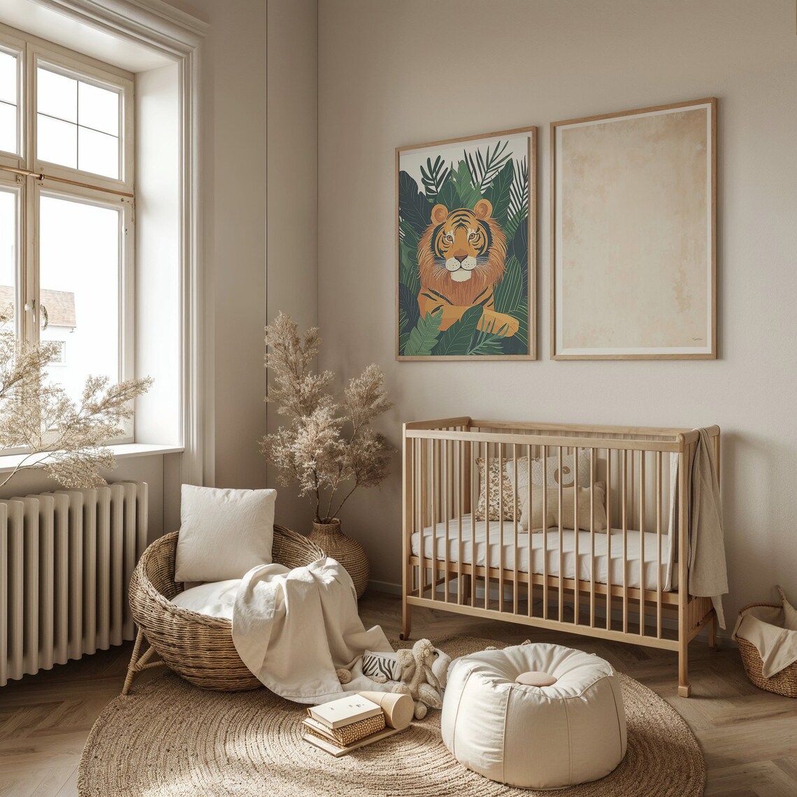 Jungle Tiger Nursery Wall Art Print, Animal Decor - Image 2