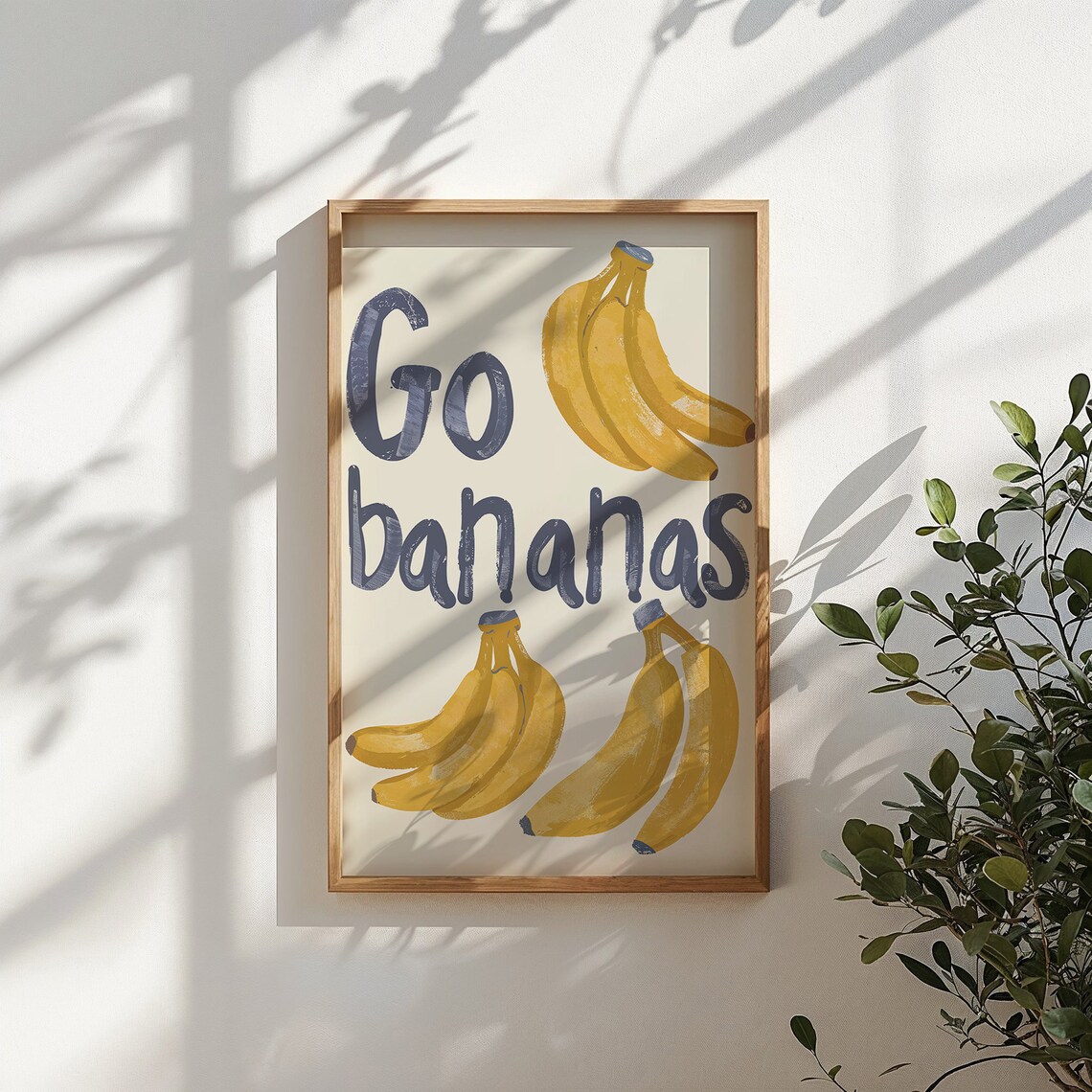 Banana Print, Nursery and Kitchen Wall Art Poster - Image 4