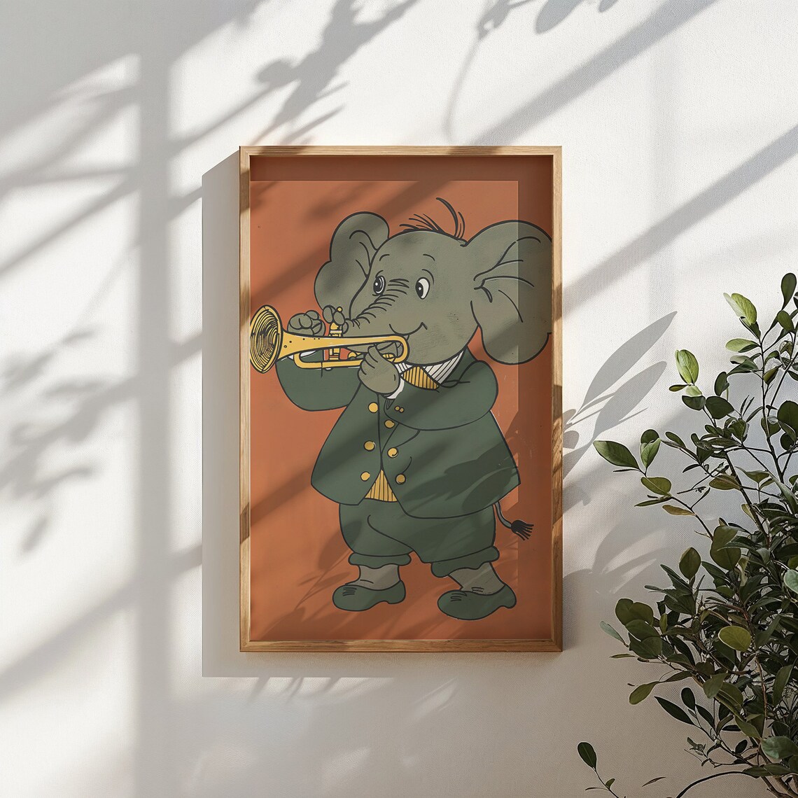 Elephant Musician Nursery Art Print, Kids Room - Image 5