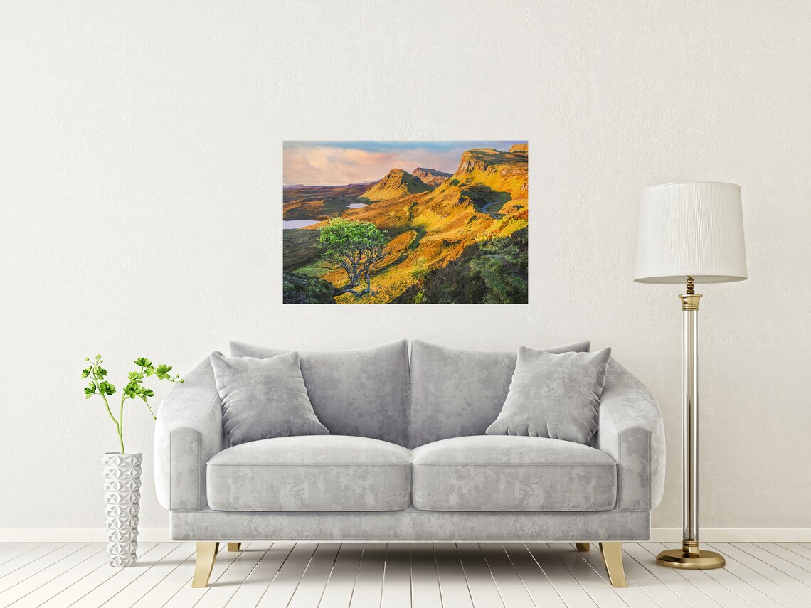 Quiraing Trotternish Isle Of Skye Golden Hour Ridges Sunset Poster - Image 2