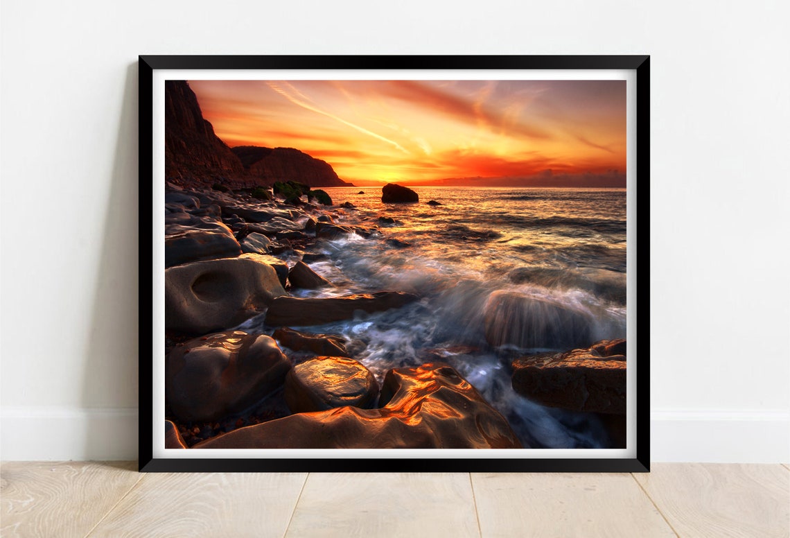 Rock A Nore Beach Hastings East Sussex Sunset Limited Edition Print Photography Fine Art Wall Art Exclusive Print Poster Photo