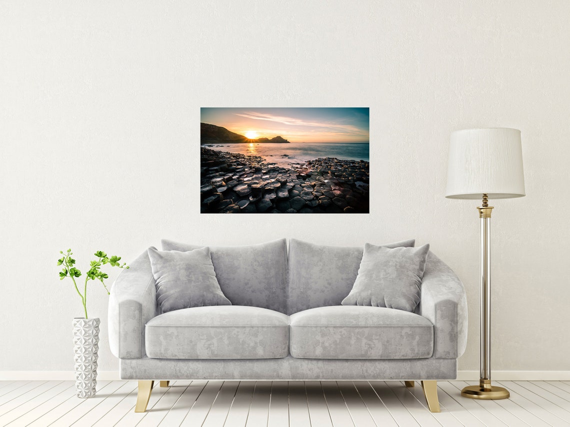 Giant's Causeway Basalt Stones Northern Ireland Sunset Poster - Image 2