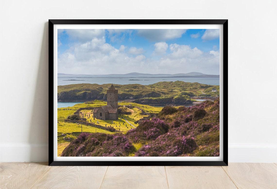 St Clements Church Rodel Isle Of Harris Scotland Coast Poster