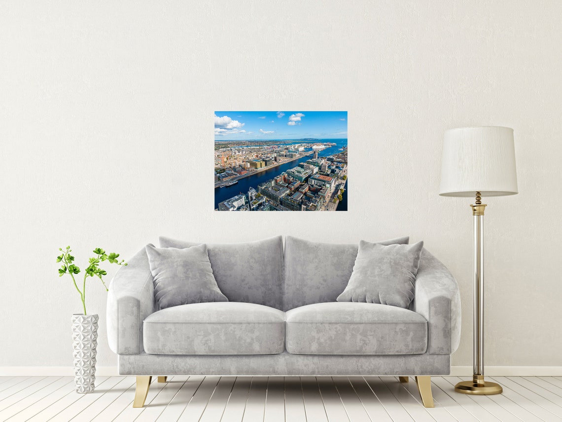 Dublin Republic Of Ireland Limited Edition Print Aerial Photography Fine Art Wall Art Exclusive Print Poster Drone Photo Ire - Image 2