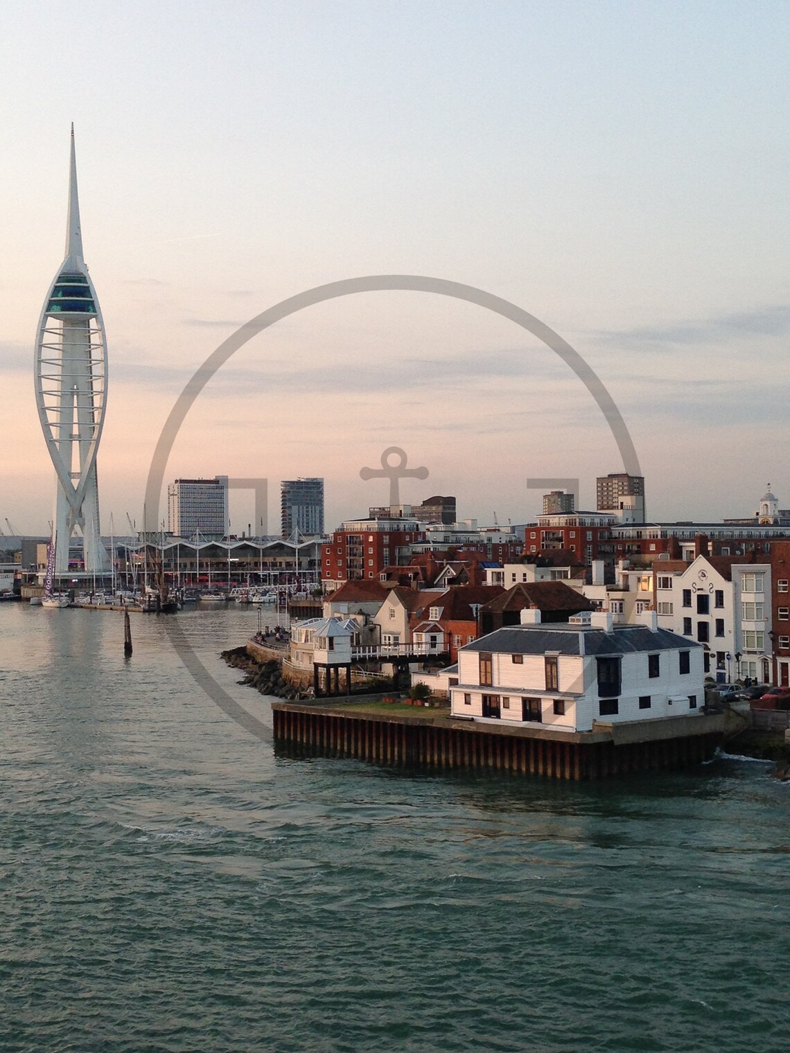 Old Portsmouth Harbour Spinnaker Tower Historic Town Dusk Poster - Image 3