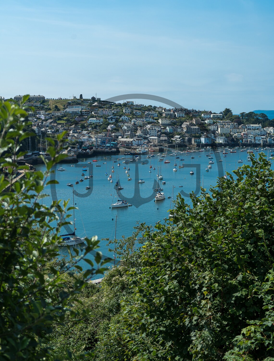 Polruan Fowey Cornwall Harbor Full Of Boats On A Summer Day Poster - Image 3