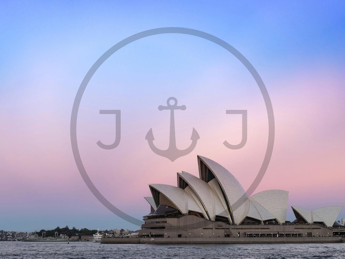 Sydney Opera House at Dusk Pastel Sky Harbor Landmark Poster - Image 3