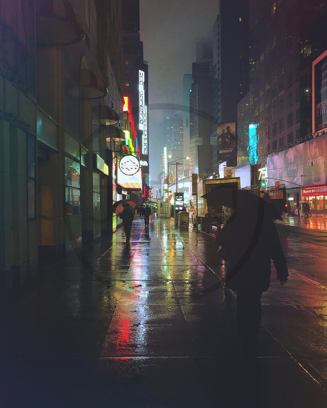 New York In The Rain At Night Photography Print Photography Fine Art Wall Art Exclusive Print Posters Photos Home Dcor Usa - Image 3