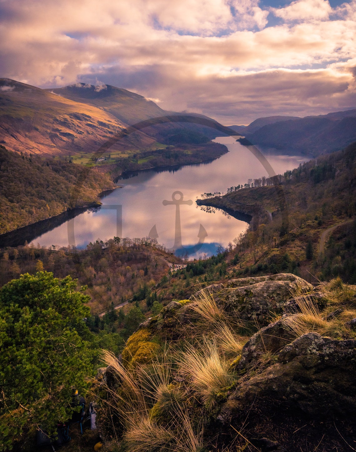 Thirlmere Lake District Cumbria Sunset Fells Reflection Poster - Image 3
