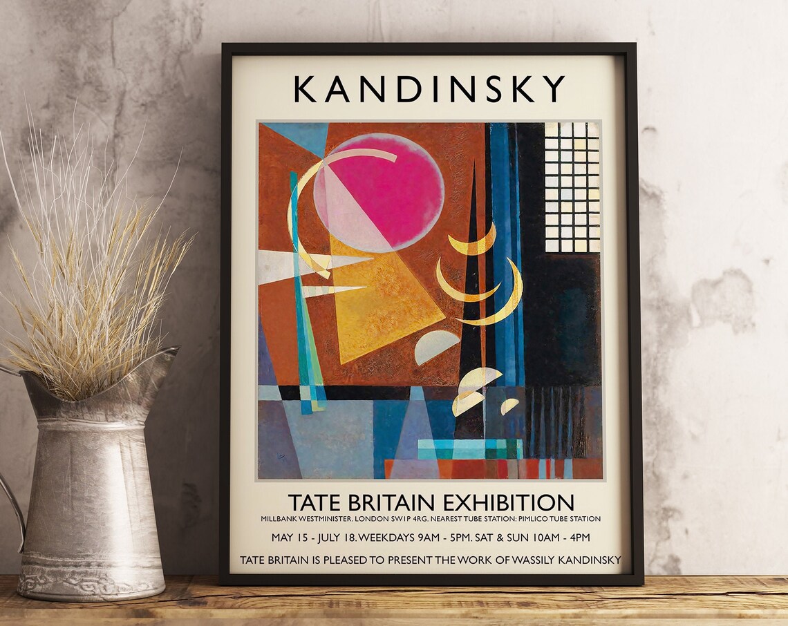 Wassily Kandinsky Exhibition Poster, Bauhaus Decor Print - Image 3