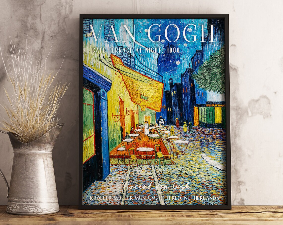 Van Gogh Cafe Terrace At Night Art Print - Image 3