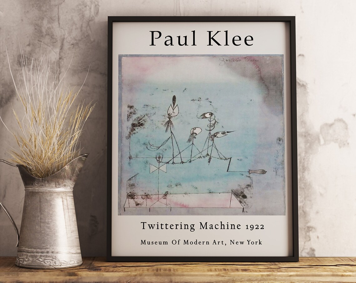 Paul Klee Twittering Machine Exhibition Poster - Image 3
