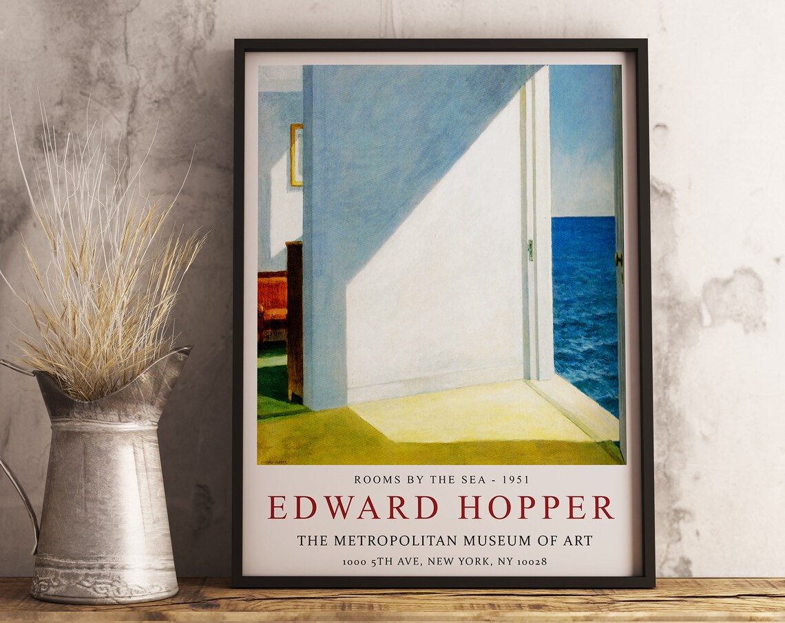 Edward Hopper Rooms By The Sea Exhibition Poster - Image 3