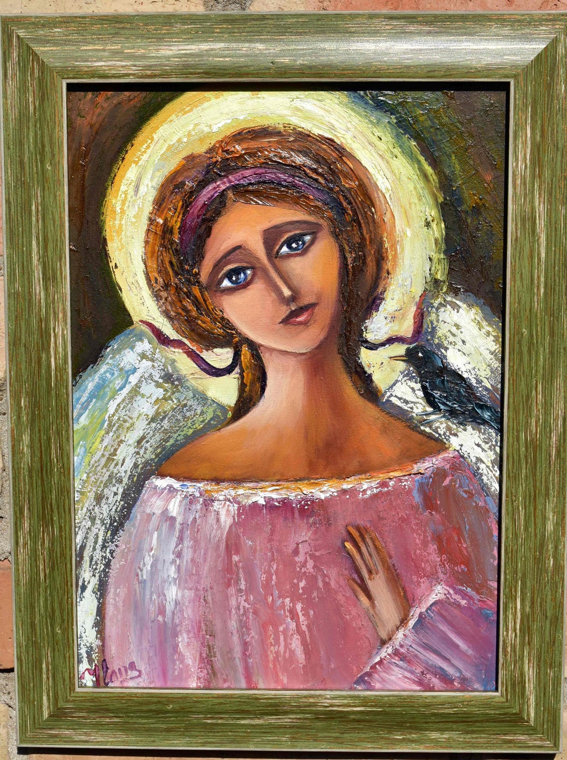 Angel Art Angel For Home Art Religious Painting Religious Wall Art Contemporary Art Angel Painting Angel Wall Art Painting In Frame Religiou