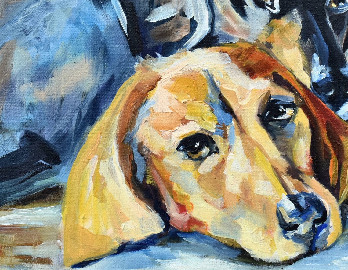 Dog Painting Animals Art Dog Lover Decor Dog Art Painting Animals Dogs Painting Oil Art Dogs Art Painting Dog Art Painting In Oil Dog Art - Image 5