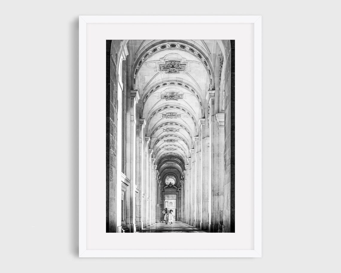 Paris Louvre Photography, French Travel Art Print
