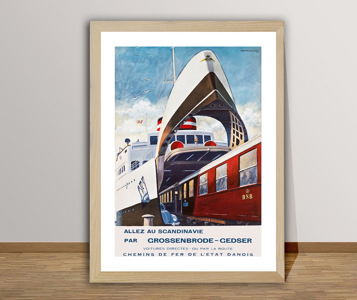 Allez Au Scandinavie Par Grossenbrode Travel Poster