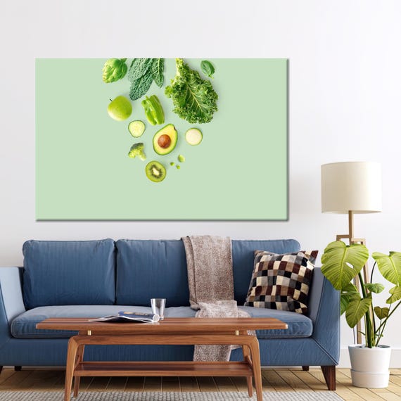 Kiwi Glass Art, Minimalist Wall Decoration