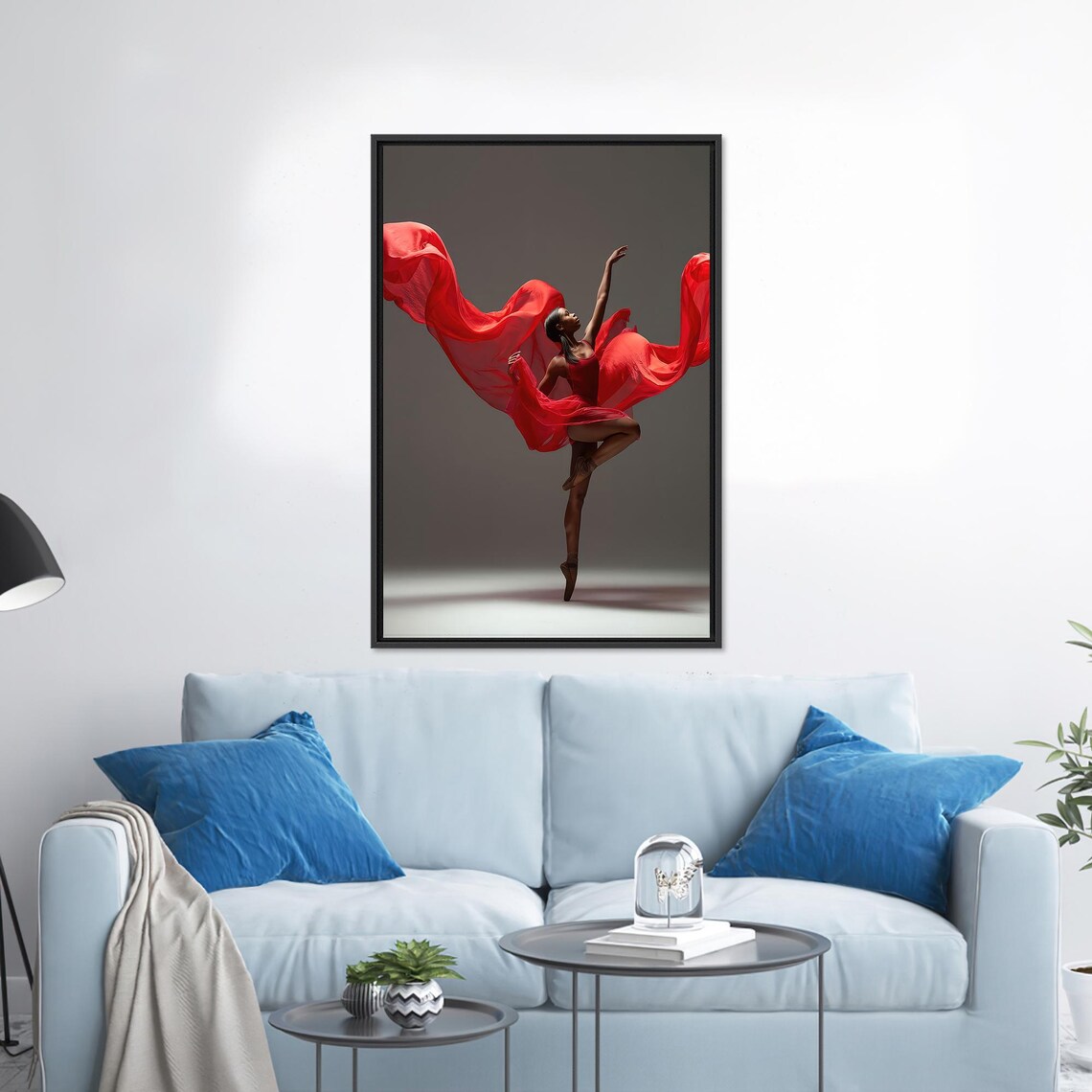Christmas Decor Abstract Print, Black Ballerina - Image 3