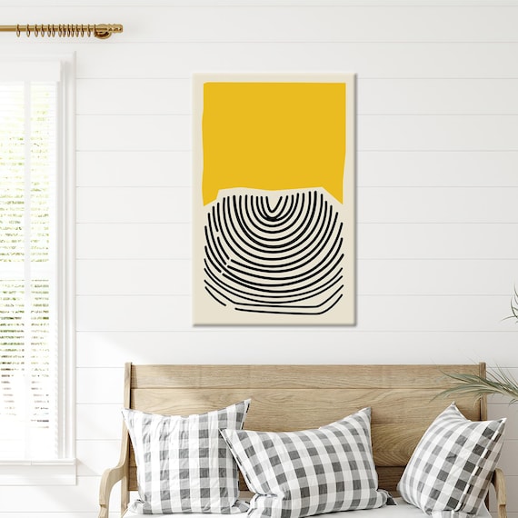 Black And Yellow 3D Modern Abstract Gift