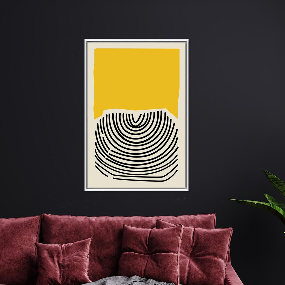 Black And Yellow 3D Modern Abstract Gift - Image 4