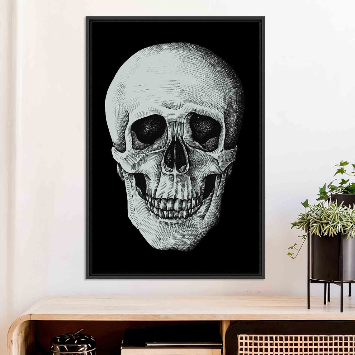 Skull Wall Art, Modern Loft Decor - Image 3