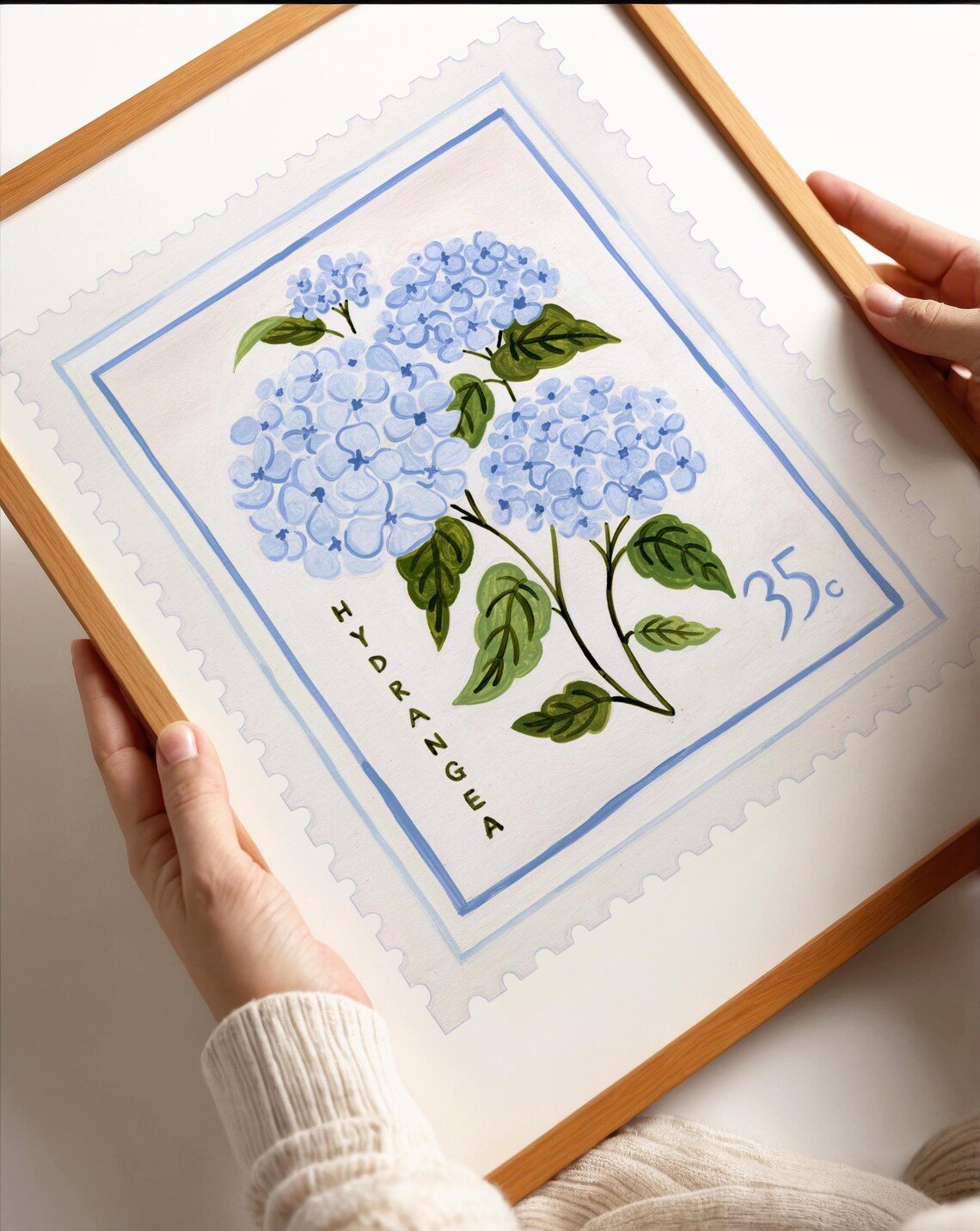 Hydrangea Vintage Floral Art Print, Botanical Poster - Image 2