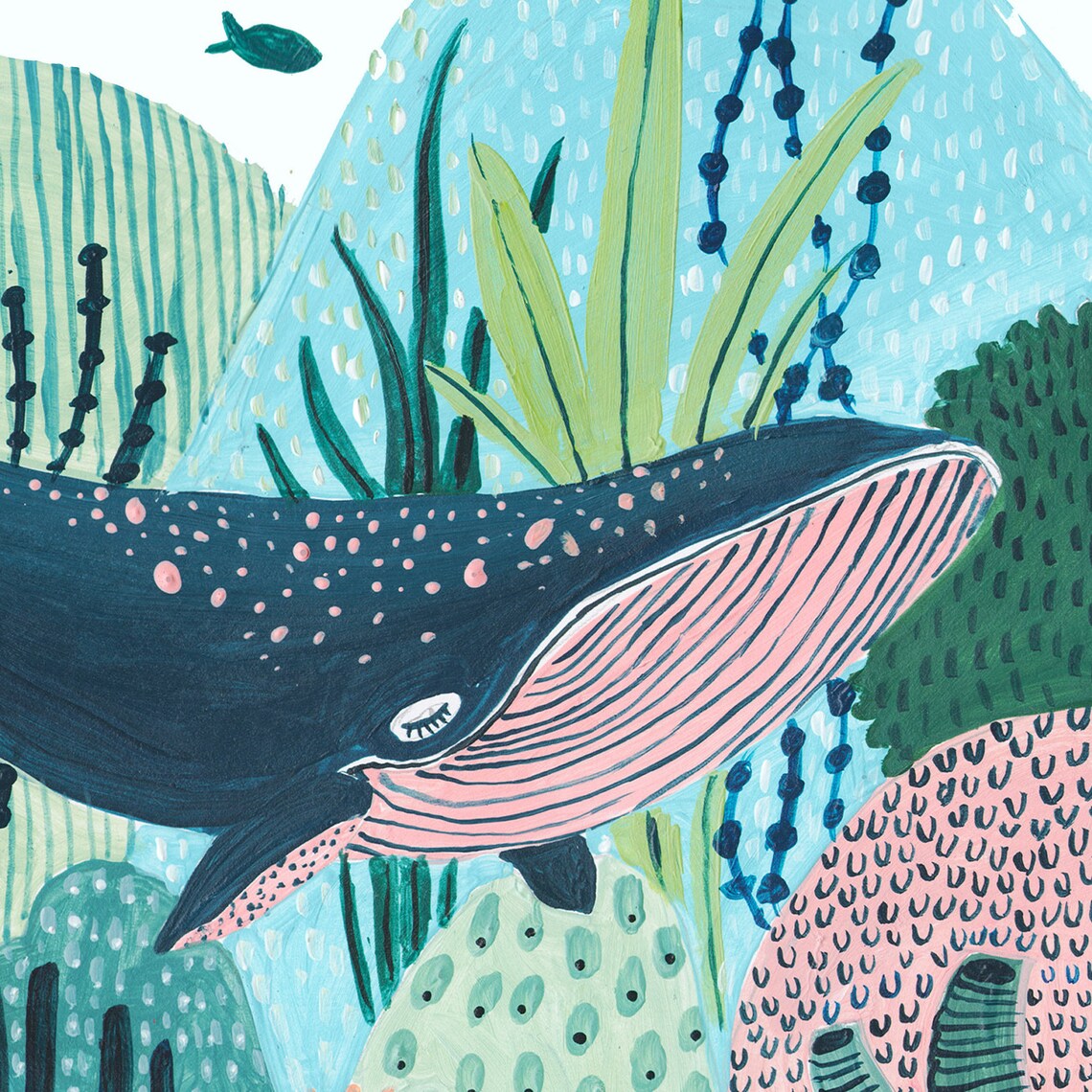 Whale Whale Print, Nautical Nursery Wall Art - Image 2