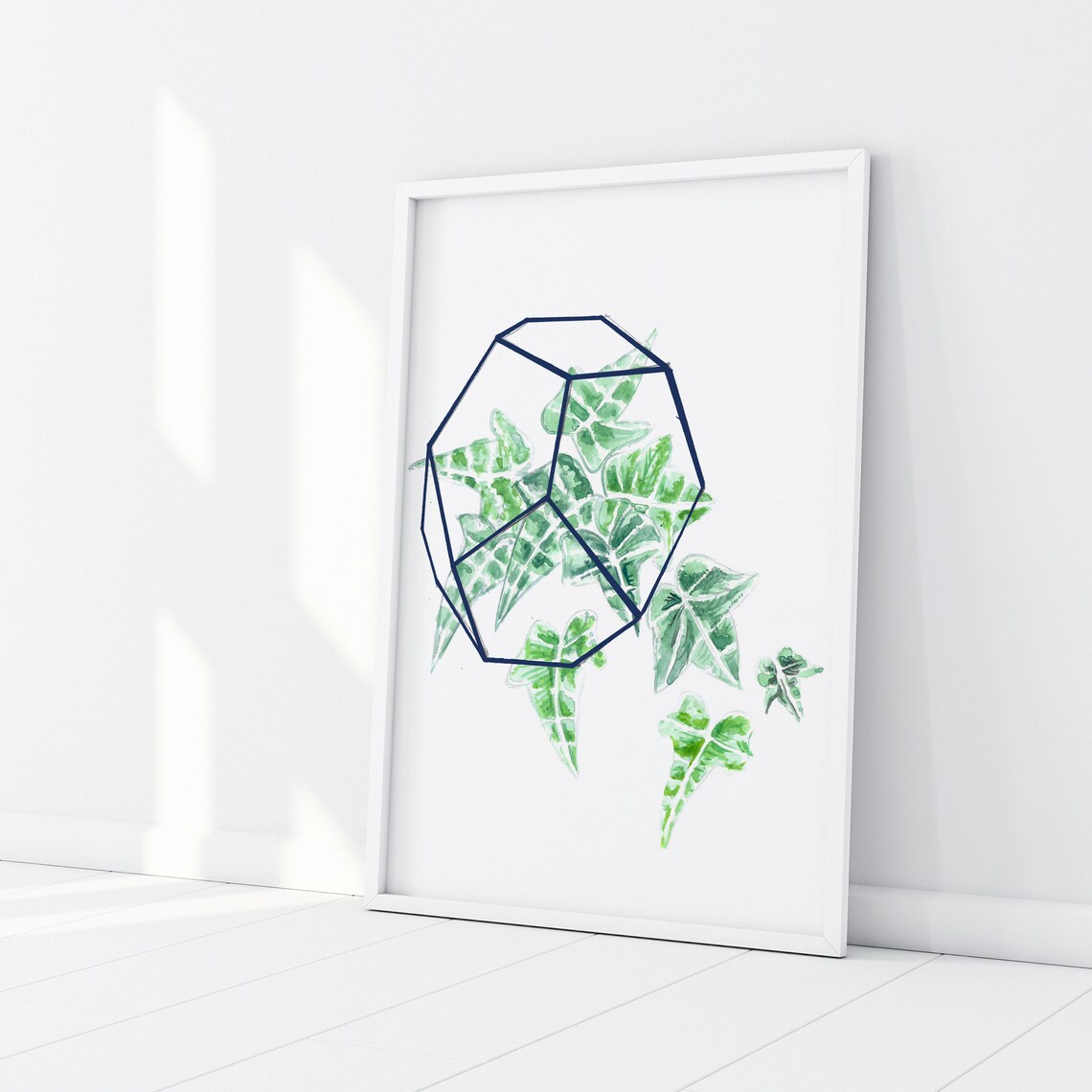 Terrarium Botanical Print, Poison Ivy Watercolor Art Print - Image 3