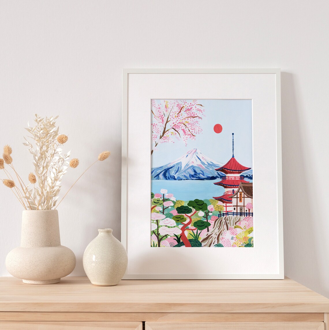 Japan Travel Poster, Mount Fuji and Kyoto Print - Image 5