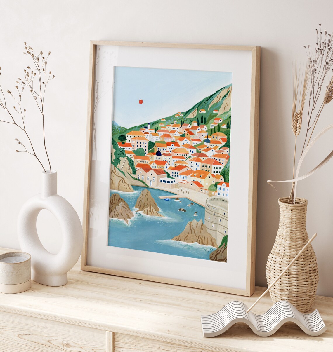 Dubrovnik Travel Gift Home Decor Poster Print - Image 3