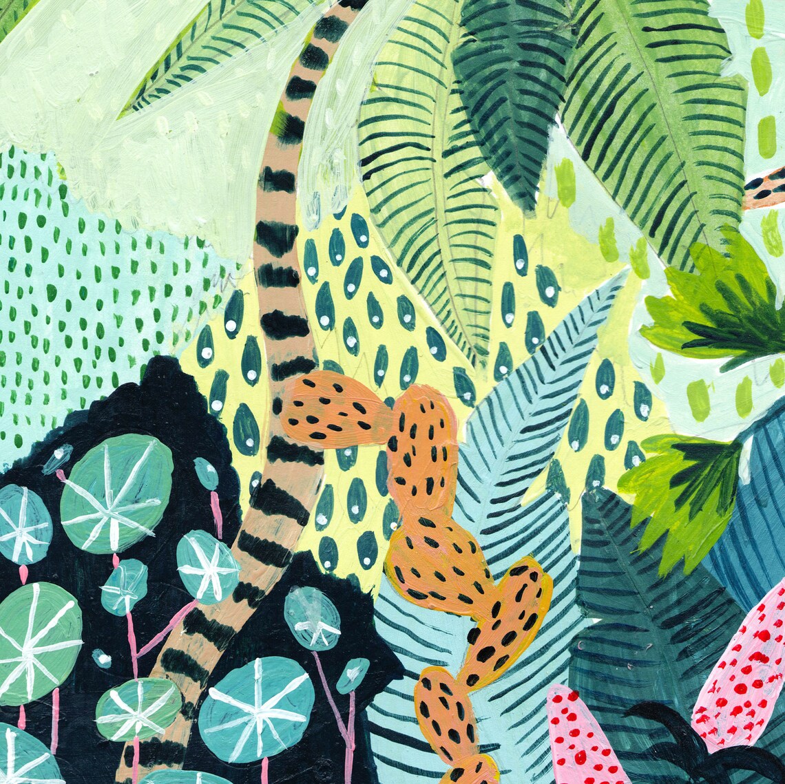 Jungle Botanical Illustration, Tropical Nursery Decor - Image 2