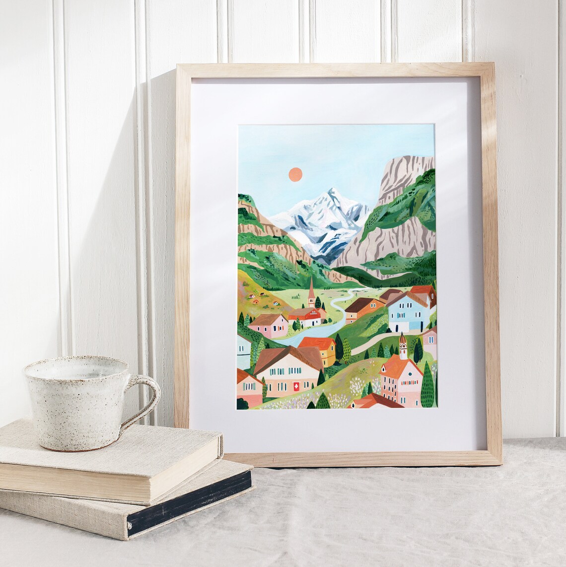 Switzerland Mountain Travel Poster, Grindelwald Lauterbrunnen - Image 5