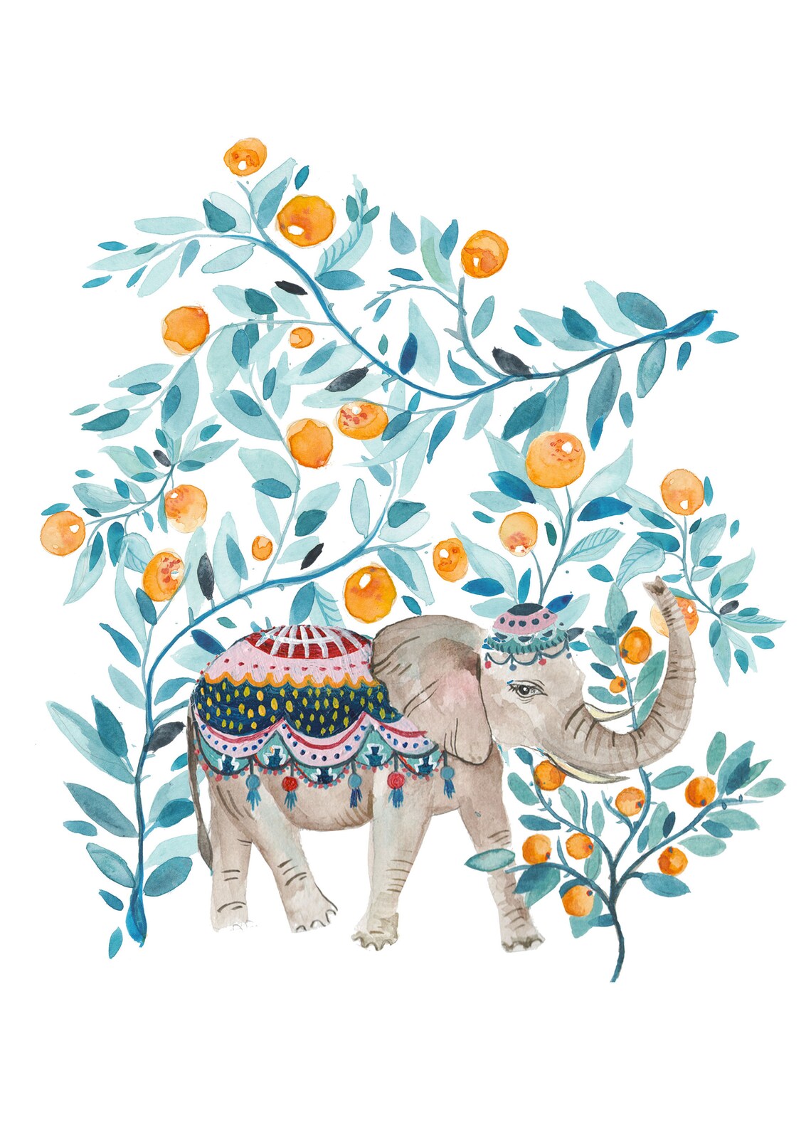 Elephant Nursery Wall Art, Boho Baby Decor - Image 2