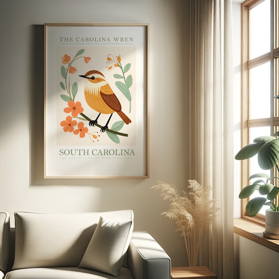 South Carolina State Bird Carolina Wren Art Print