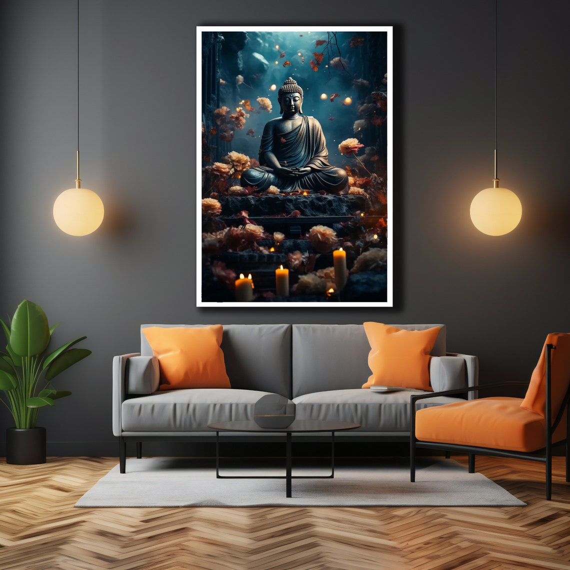 Buddha Print, Meditation Wall Decor - Image 3