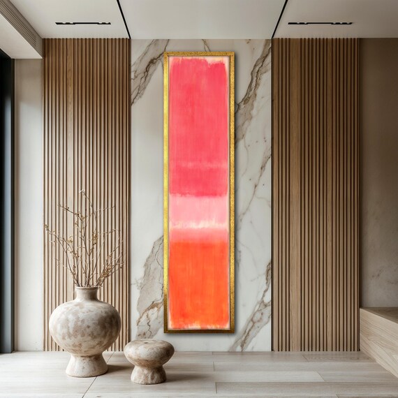 Abstract Mark Rothko Print Hallway Wall Art Minimalist Red Orange Modern Painting Rothko Art Print Home Office Decor Gift Idea