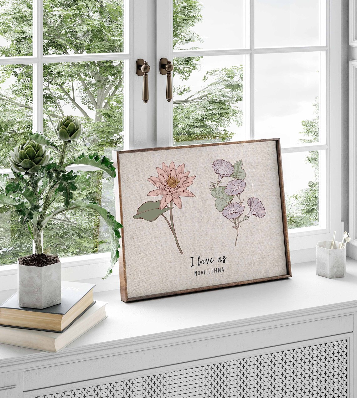 Birth Flower Family Garden Personalized Christmas Gift - Image 3