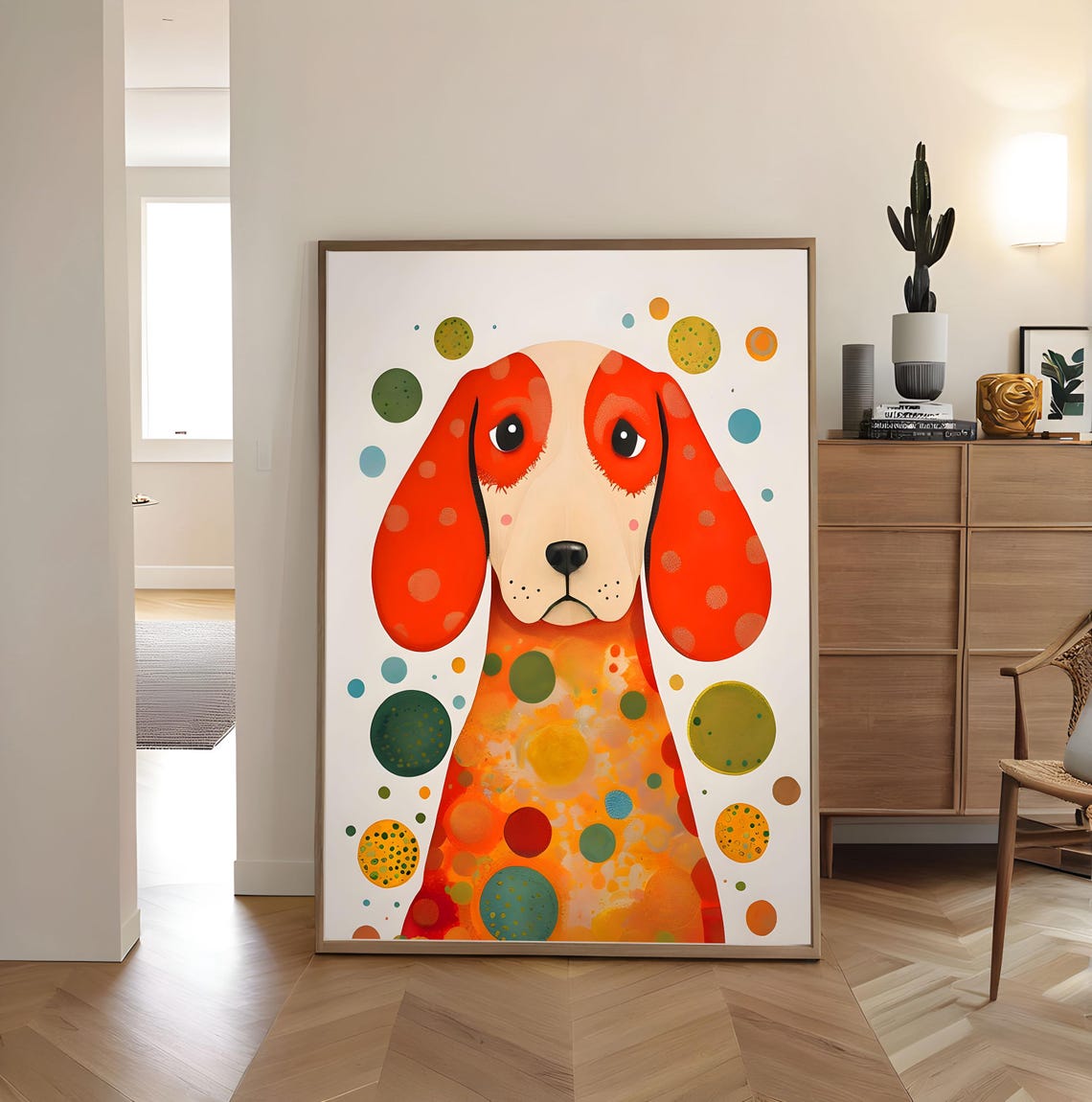 Yayoi Kusama Cosmic Nature Polka Dot Dog Tokyo 2021 Art Poster - Image 3