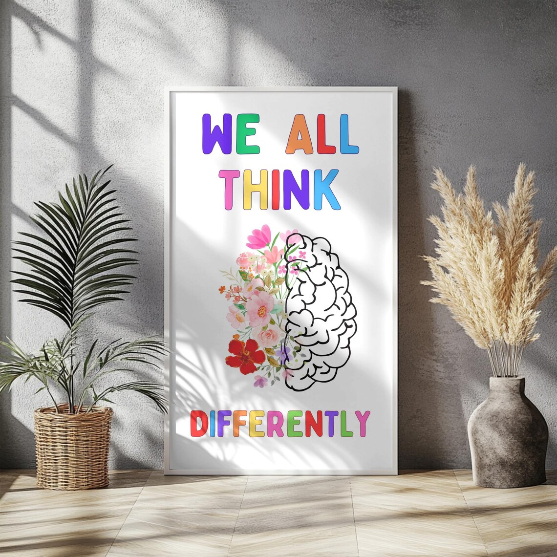 We All Think Differently Poster, Inspirational Quote - Image 4