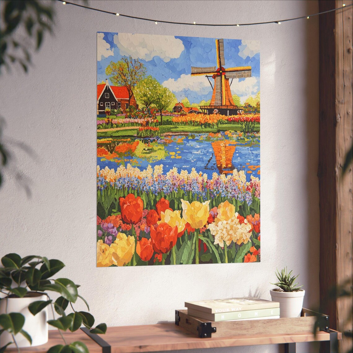 Keukenhof Gardens Gouache Art Print, Dutch Travel Souvenir - Image 6