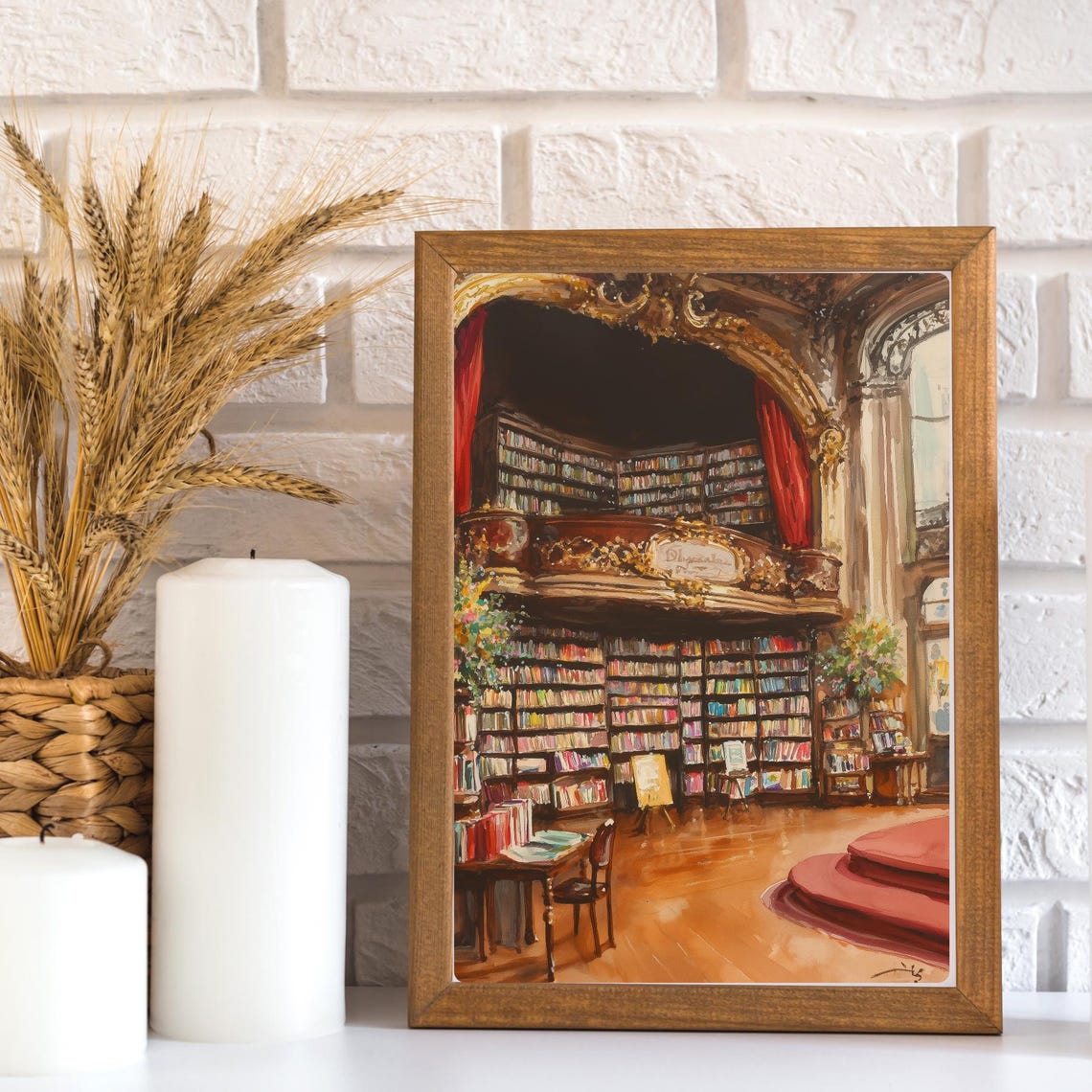 El Ateneo Grand Splendid Historic Bookstore Interior Art Poster - Image 3