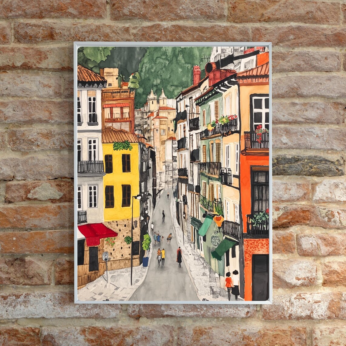 San Sebastian Gouache Art Print, Basque Country - Image 6