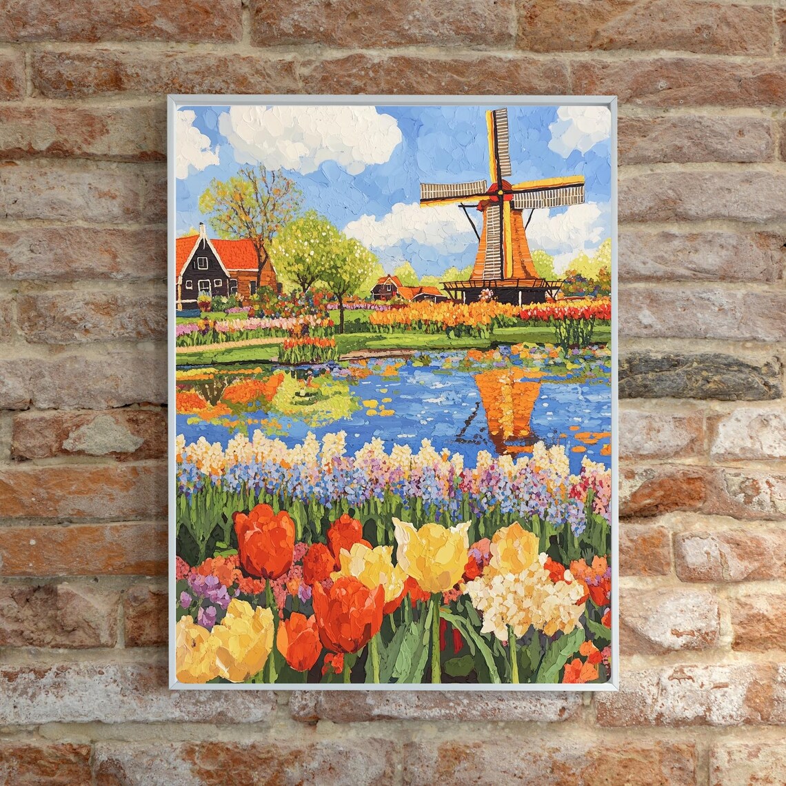 Keukenhof Gardens Gouache Art Print, Dutch Travel Souvenir - Image 5