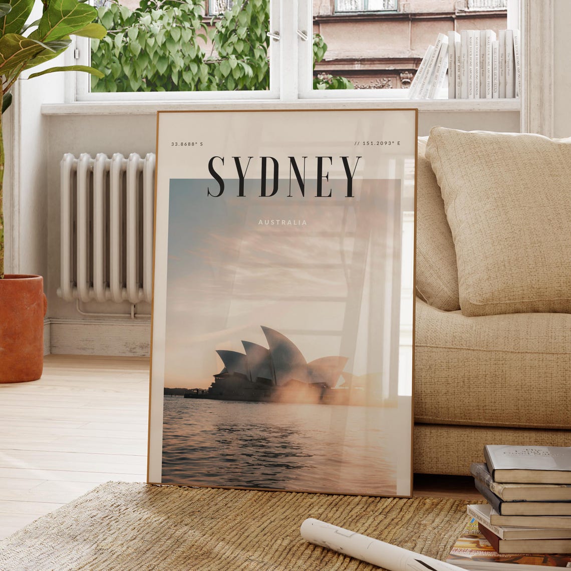 Sydney Australia Modern Travel Wall Art Design Color Print Wanderlust Decor Home Office Lover Gift