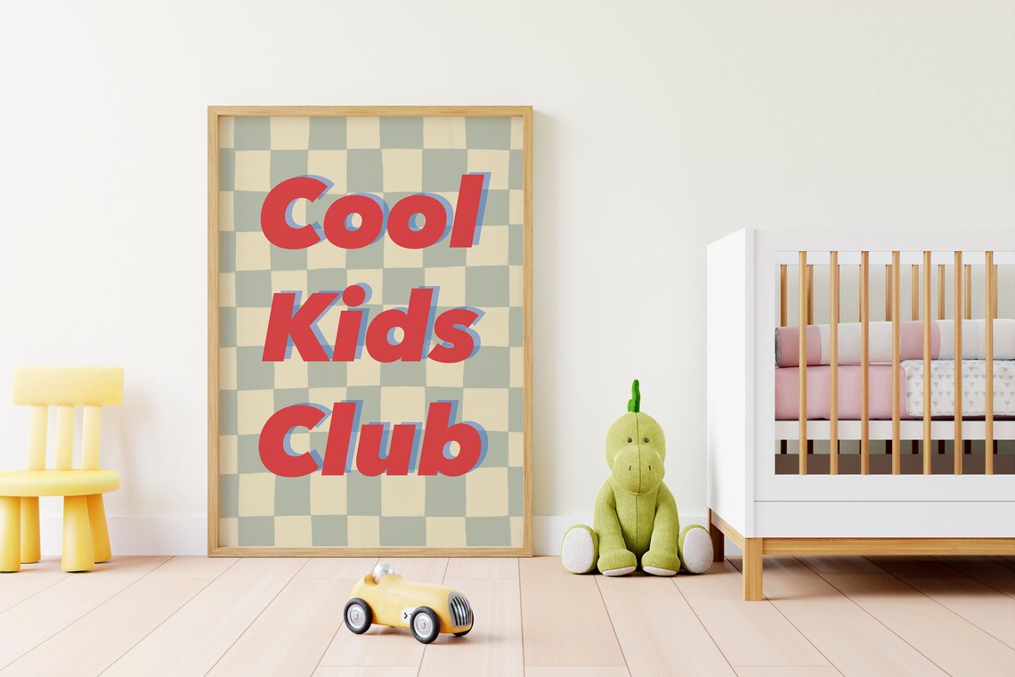 Inspirational Quote Retro Poster for Nursery Rooms - Image 3
