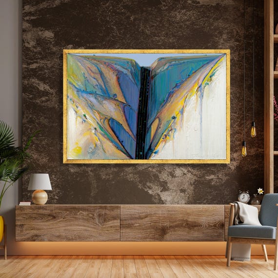 Abstract Canyon Road Wayne Thiebaud Canvas Art Colorful Landscape Wall Modern Nature Contemporary Mountain View Decoration