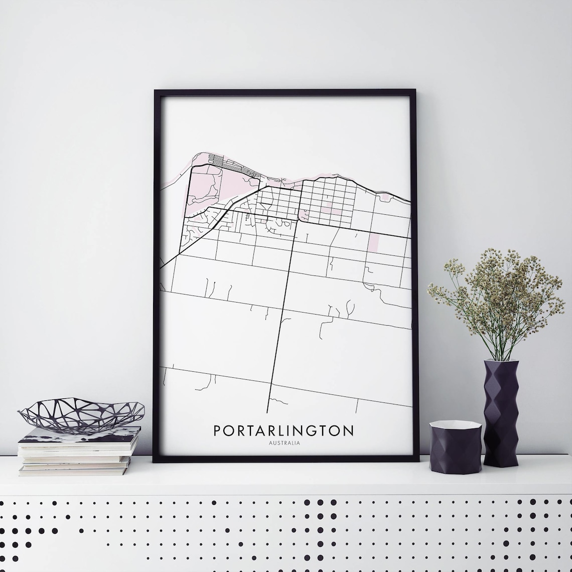 Portarlington Victoria Australia City Map Art Print